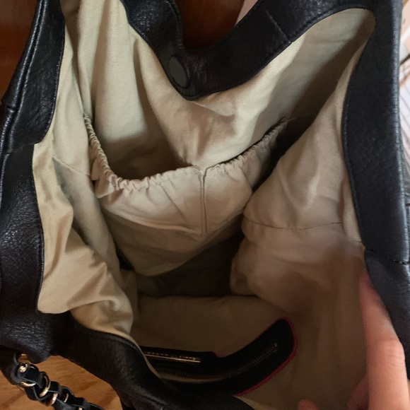 Elliott Lucca chain leather black shoulder bag - Picture 2 of 3